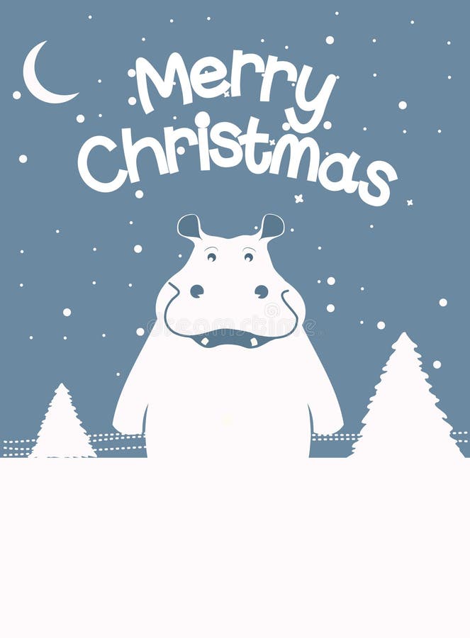 Postal de Natal ilustração stock