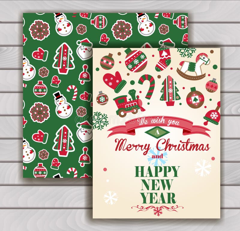 Cartão do Natal com um envelope