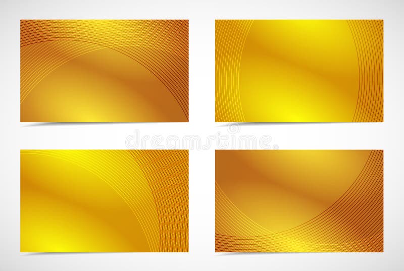 Cartão do ouro do negócio do profissional e do desenhista ilustração stock