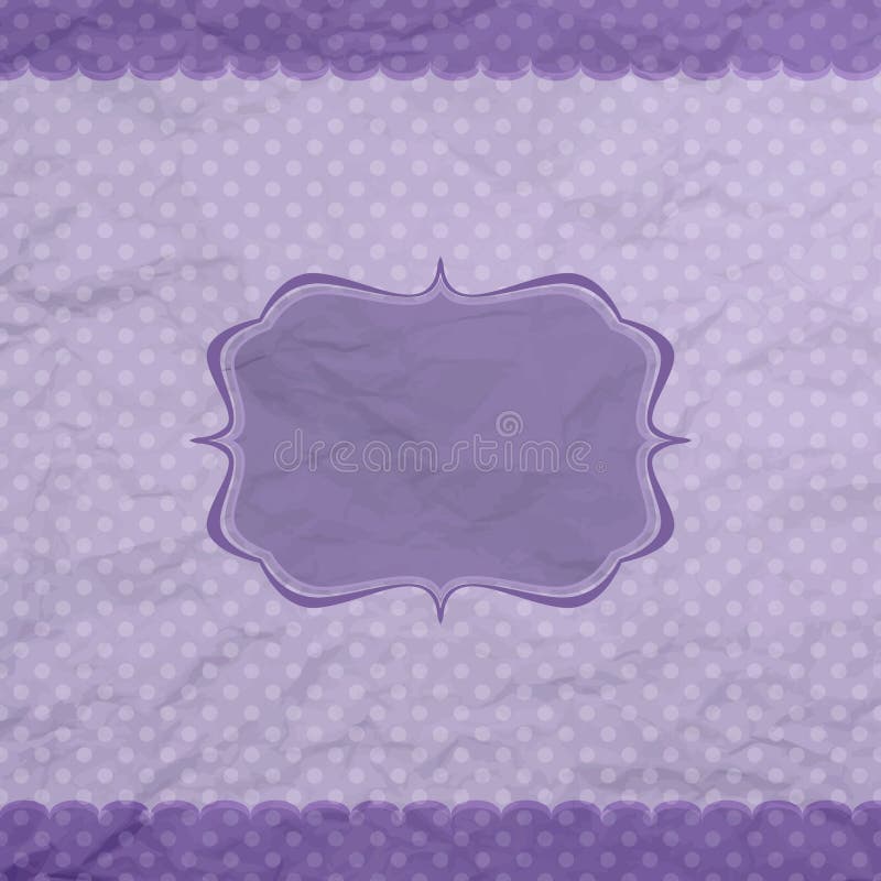 Cartão vintage com moldura. EPS 8 ilustração royalty free