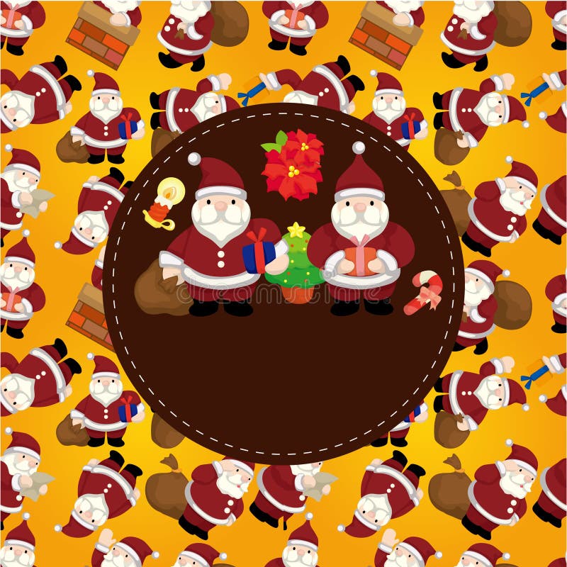 Cartão do xmas dos desenhos animados ilustração do vetor Cartão do xmas dos desenhos animados ilustração do vetor