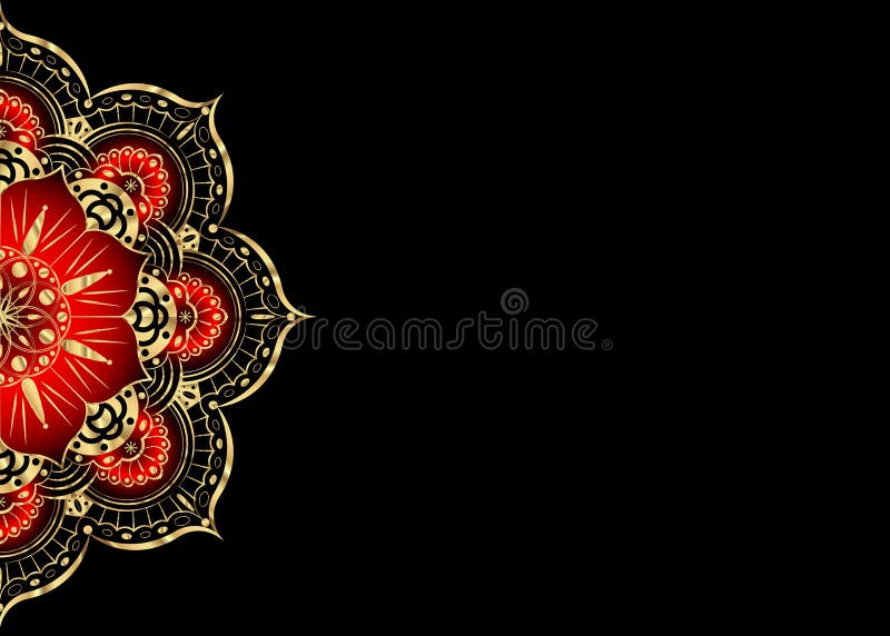 Cartão dourado do vintage em um fundo preto Molde luxuoso do ornamento Grande para o convite, inseto, menu, folheto, postcar ilustração stock Cartão dourado do vintage em um fundo preto Molde luxuoso do ornamento Grande para o convite, inseto, menu, folheto, postcar ilustração stock