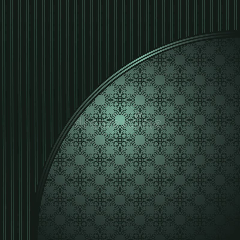 Cartão elegante com papel de parede sem emenda ilustração stock Cartão elegante com papel de parede sem emenda ilustração stock