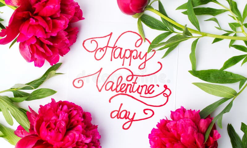 Cartão feliz do dia de Valentim com as rosas vermelhas no branco imagens de stock royalty free Cartão feliz do dia de Valentim com as rosas vermelhas no branco imagens de stock royalty free