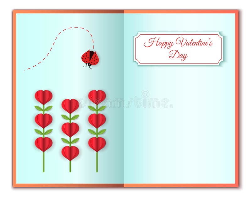 Cartão feliz dos Valentim do dia do amor e do ` s do Valentim Flores da forma do coração e erro da senhora Flores cor-de-rosa bon ilustração do vetor Cartão feliz dos Valentim do dia do amor e do ` s do Valentim Flores da forma do coração e erro da senhora Flores cor-de-rosa bon ilustração do vetor