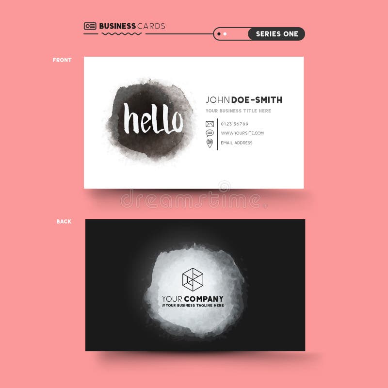 Cartão limpo e mínimo ilustração royalty free