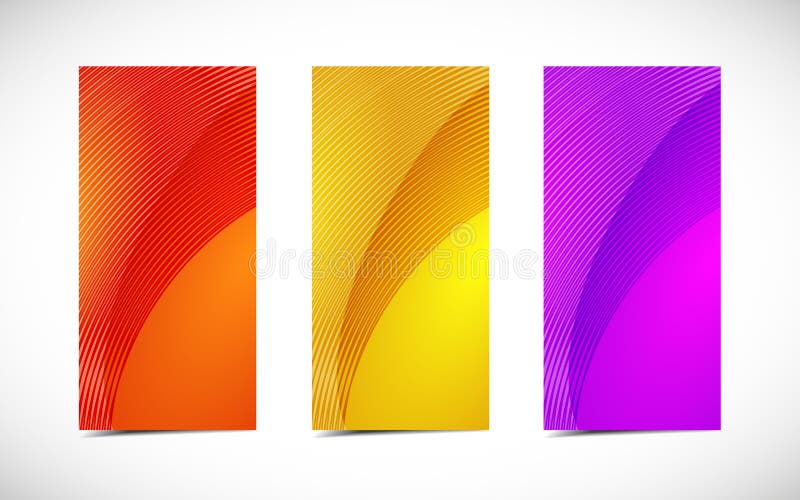 Cartões profissionais e de designer abstratos ilustração do vetor