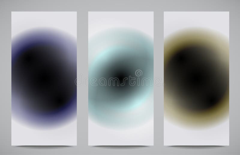 Cartões abstratos do profissional e do desenhista ilustração stock