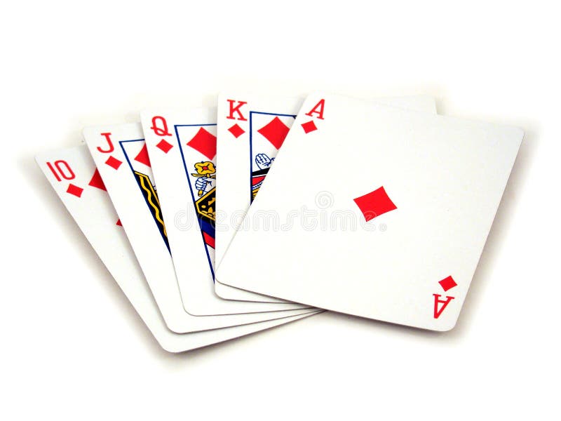 Cartas de jogar imagens de stock royalty free