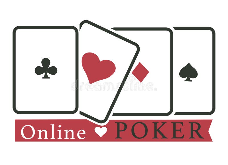 Cartões de jogo do jogo do casino em linha do clube do pôquer ilustração do vetor Cartões de jogo do jogo do casino em linha do clube do pôquer ilustração do vetor