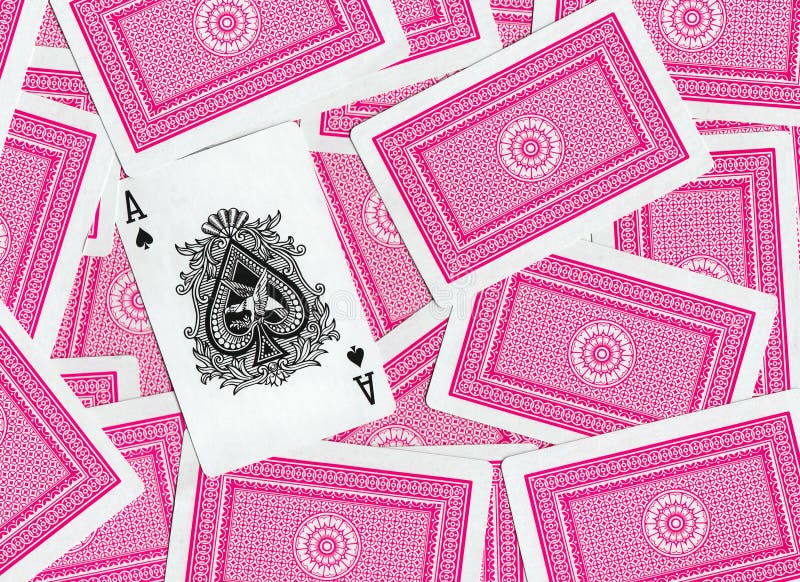 Cartas de jogar, Ás de Espadas imagem de stock royalty free