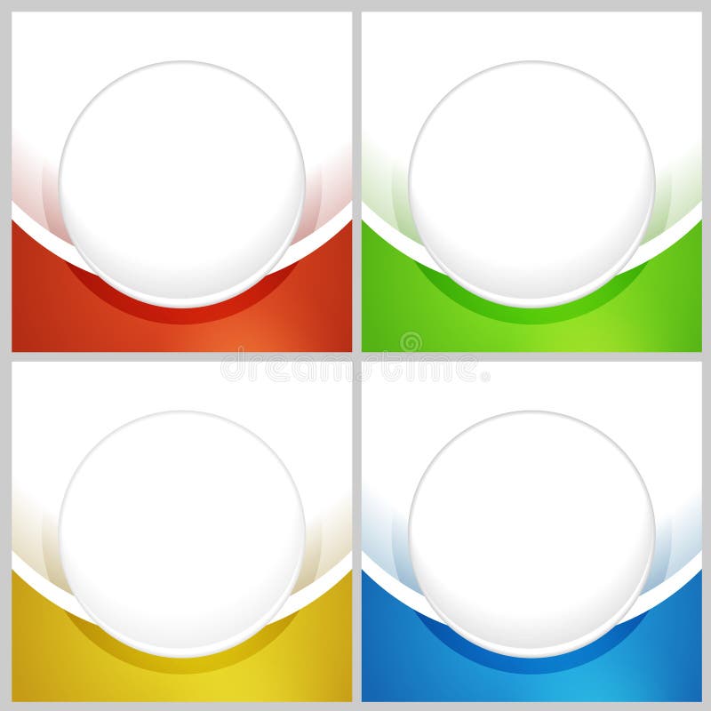 Cartões do profissional e do desenhista ilustração royalty free