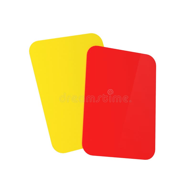 Cartões do árbitro do futebol ilustração royalty free Cartões do árbitro do futebol ilustração royalty free