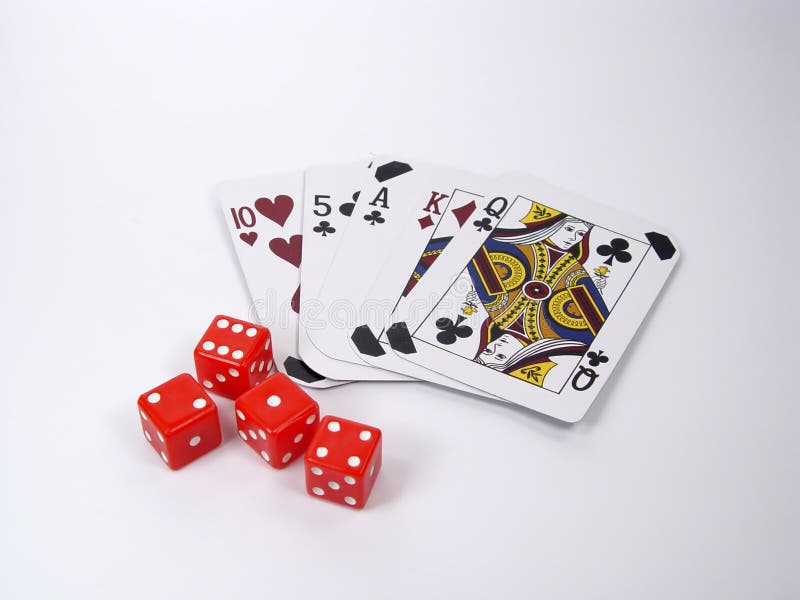 Cartões e dados foto de stock royalty free Cartões e dados foto de stock royalty free