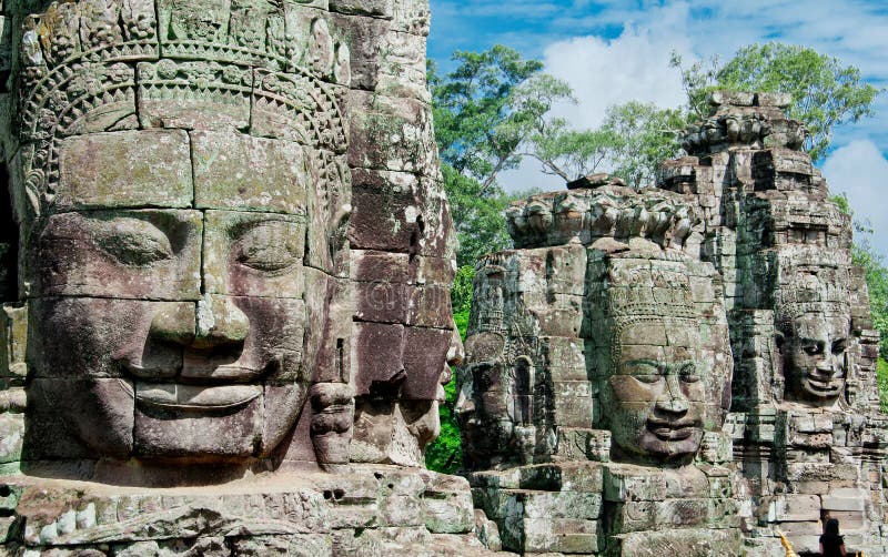 Carved Faces of Angkor