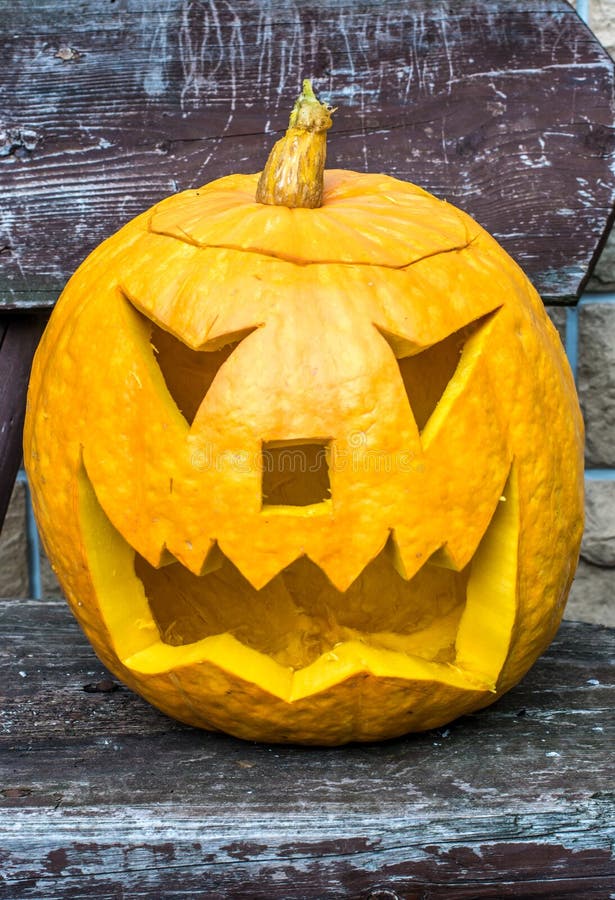 Jack-o-lantern with evil eye stock images Jack-o-lantern with evil eye stock images