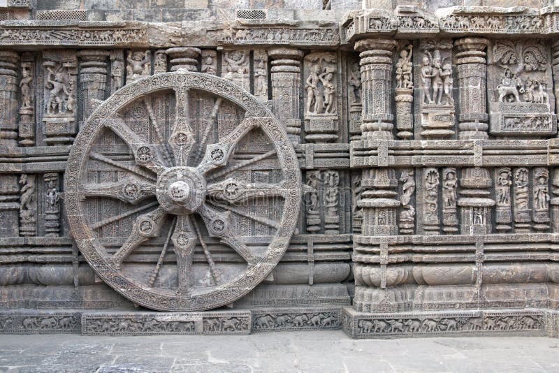 Carved Wheel on Konark Temple