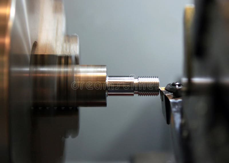 Carving cutting on the lathe royalty free stock image