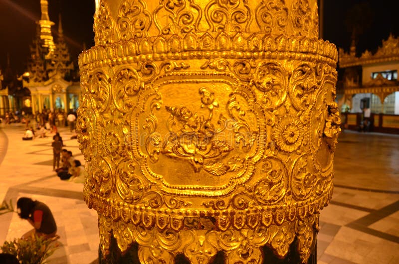Carvings on the pole royalty free stock photos Carvings on the pole royalty free stock photos