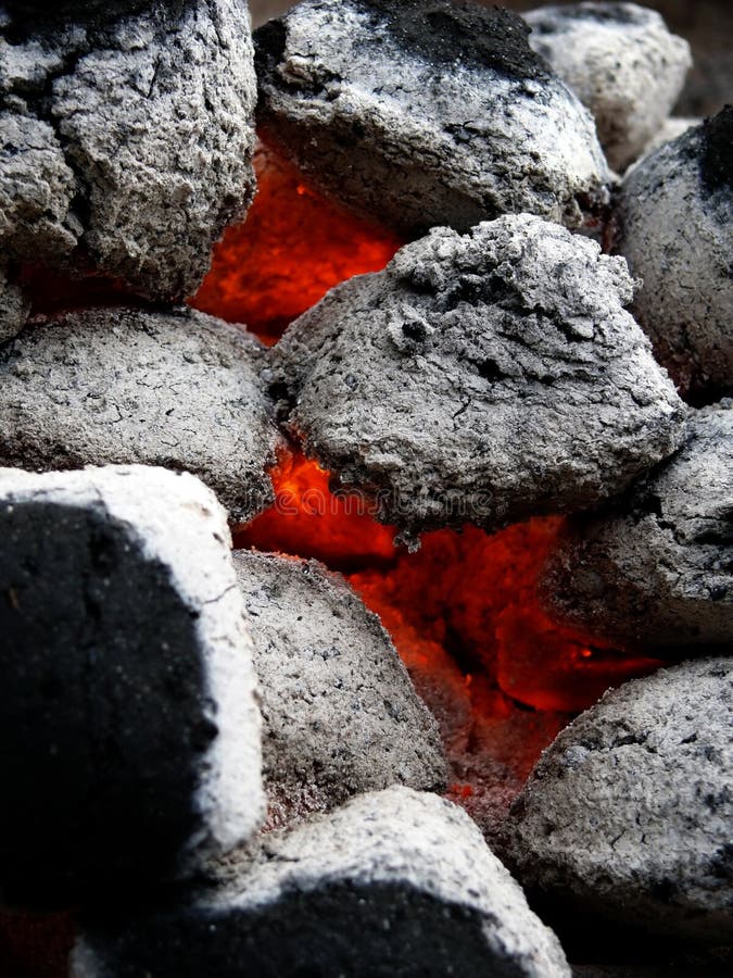 Hot coals for a BBQ. Hot coals for a BBQ