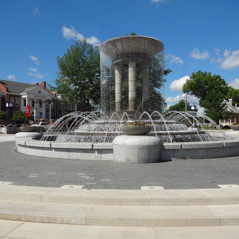 Cary Pólnocna Karolina park i sztuki centrum, zdjęcie stock Cary Pólnocna Karolina park i sztuki centrum, zdjęcie stock