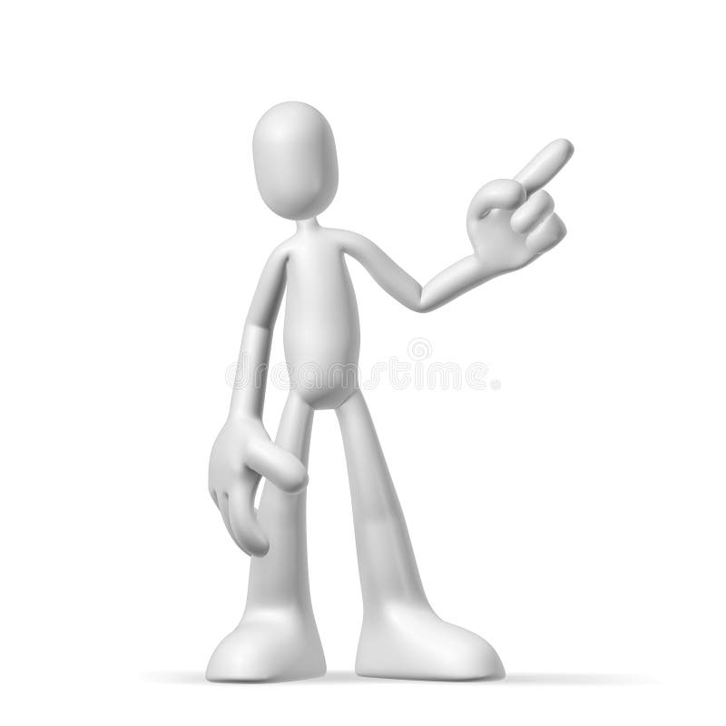 Personaje 3D ilustración del vector