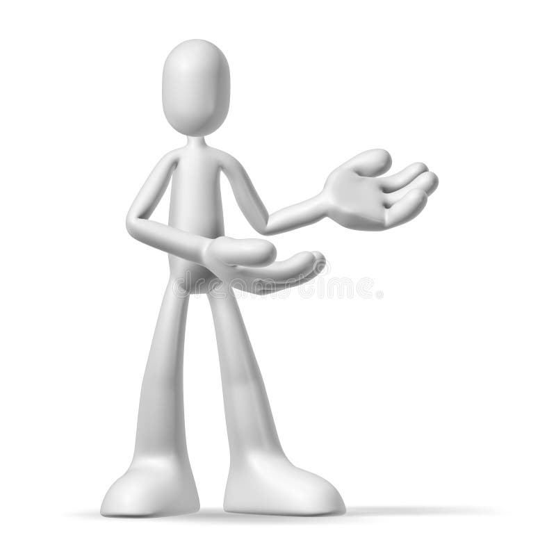 Personaje 3D ilustración del vector