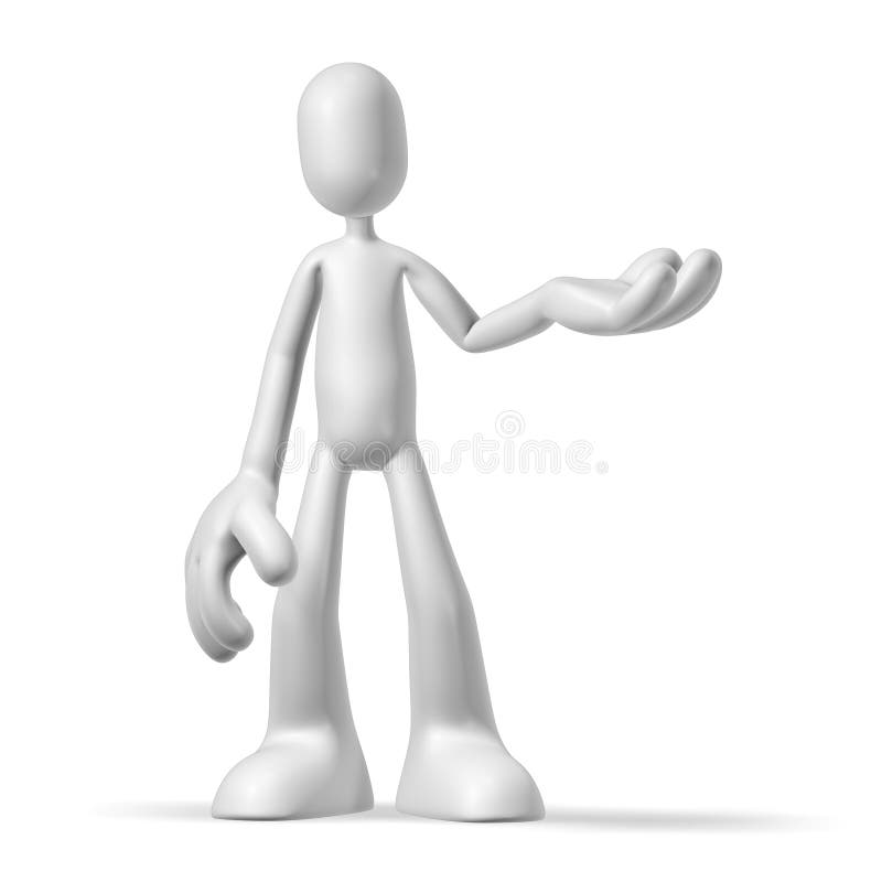 Personaje 3D stock de ilustración