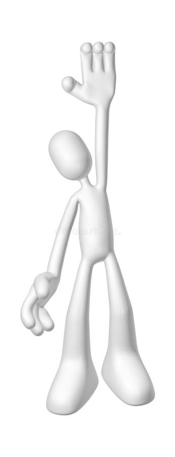 Personaje 3D ilustración del vector