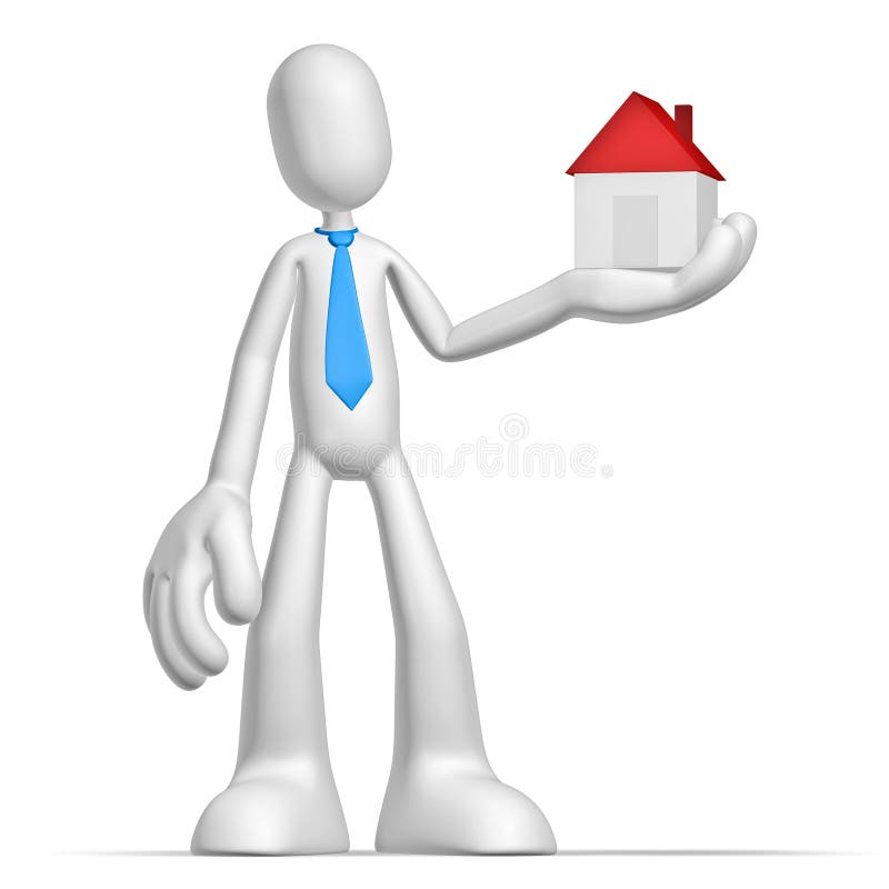 Personaje 3D ilustración del vector