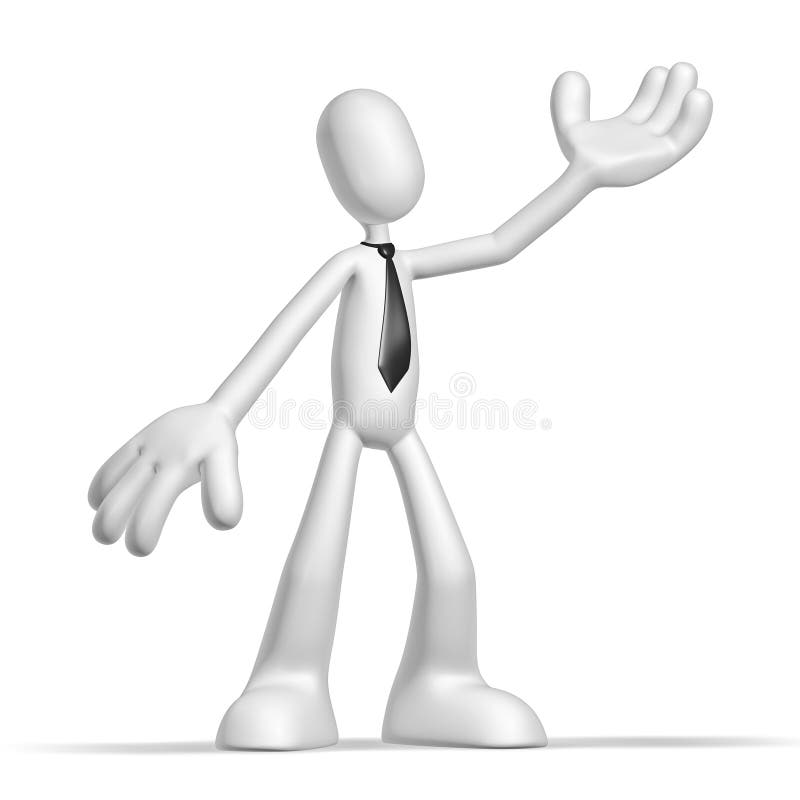 Personaje 3D ilustración del vector