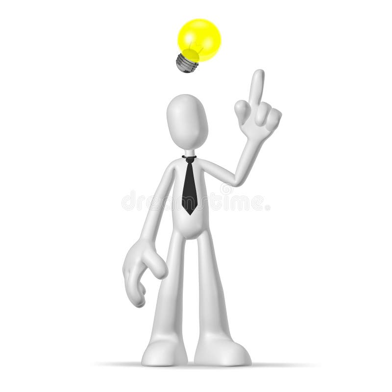 Personaje 3D ilustración del vector