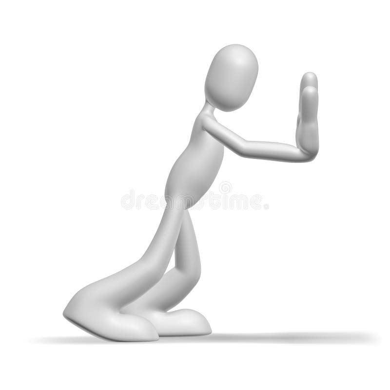 Personaje 3D ilustración del vector