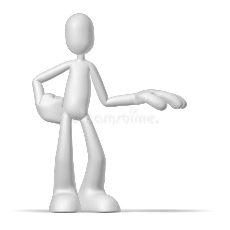 Personaje 3D ilustración del vector