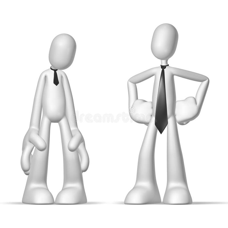 Personaje 3D stock de ilustración