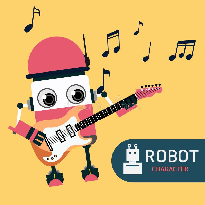 Carácter del robot ilustración del vector
