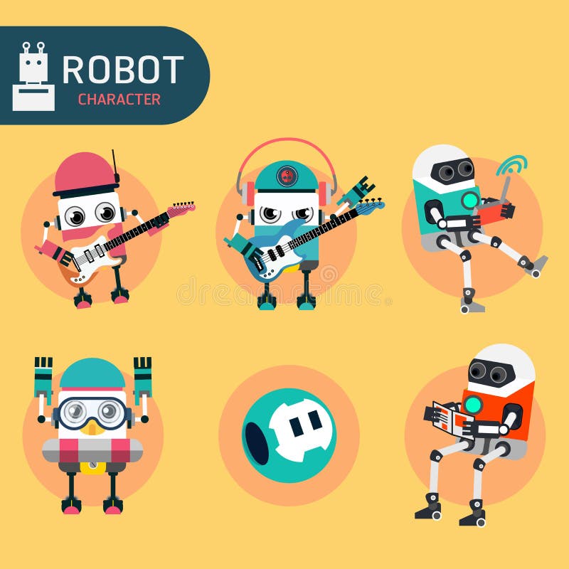 Carácter del robot libre illustration
