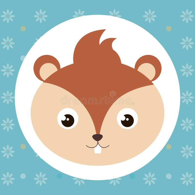 Carácter lindo de la oferta de la cabeza de la ardilla listada ilustración del vector Carácter lindo de la oferta de la cabeza de la ardilla listada ilustración del vector