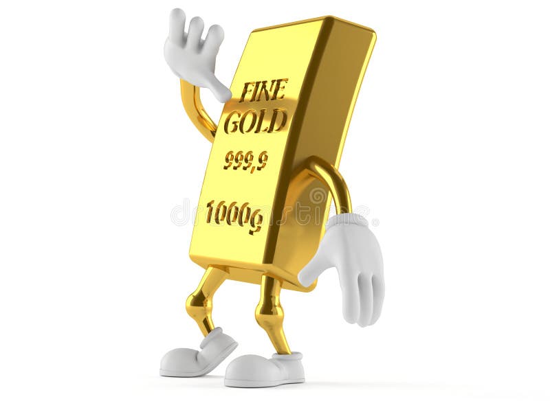 Caráter do ouro ilustração stock