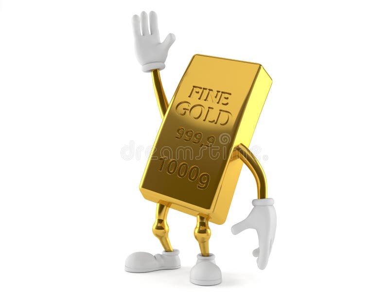 Personagem dourado ilustração stock
