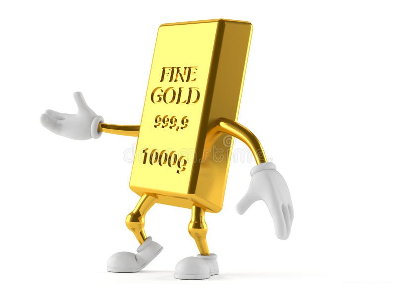 Caráter do ouro ilustração royalty free