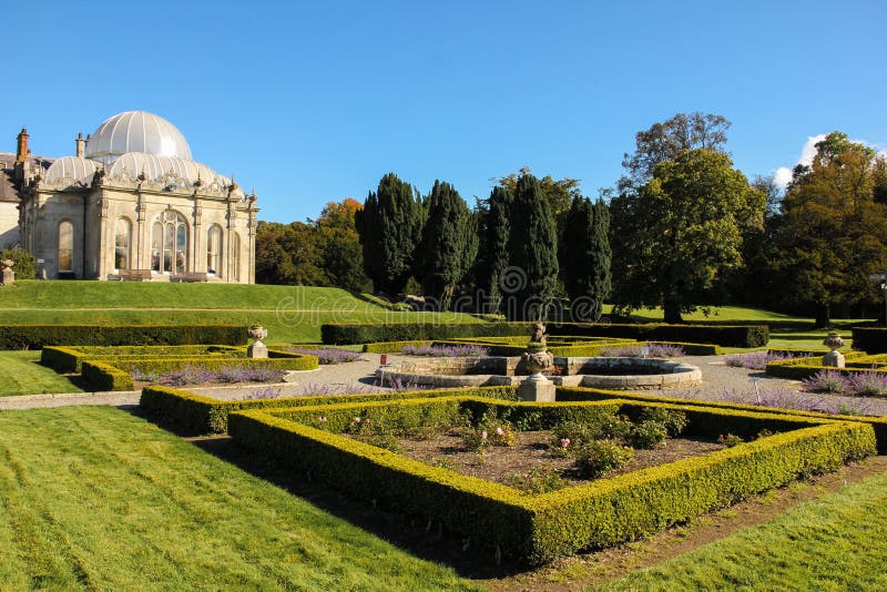 Casa & jardins de Kilruddery. Ireland imagem de stock