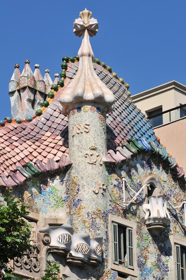 Casa Batllo - Barcelona royalty-vrije stock foto Casa Batllo - Barcelona royalty-vrije stock foto