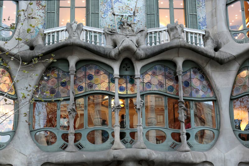 Casa batllo gaudi royalty free stock photography
