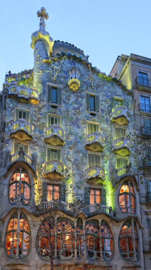 Casa batllo gaudi royalty free stock photos