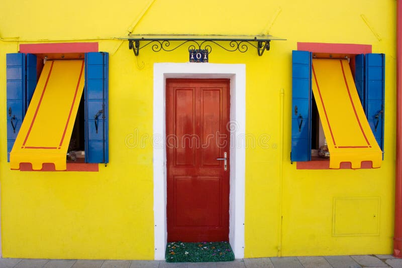 Casa colorida fotografia de stock Casa colorida fotografia de stock