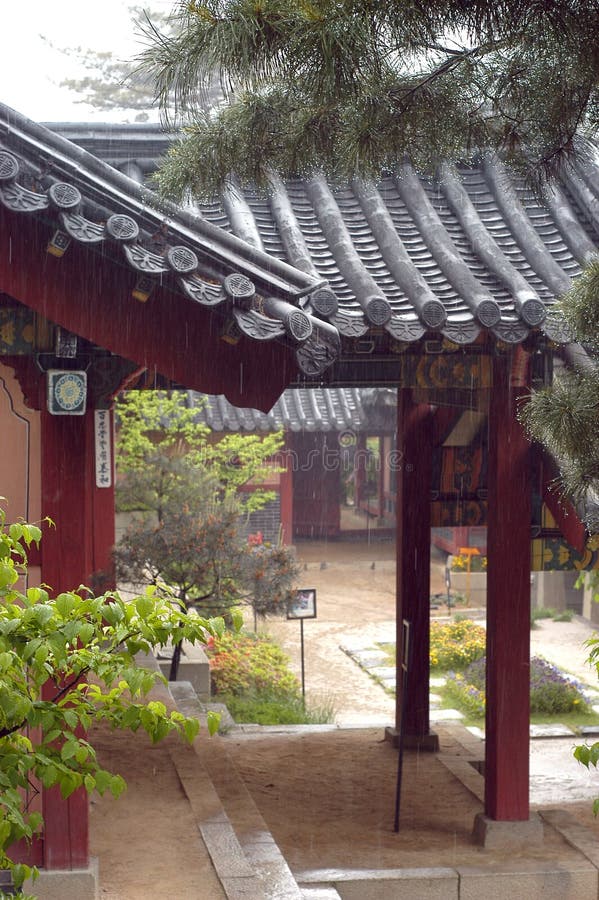 Casa coreana fotografia stock