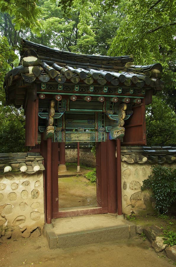 Casa coreana immagini stock
