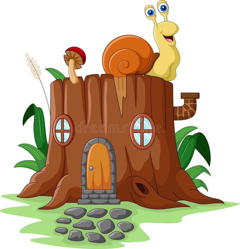 Desenhos Animados Da Casa Do Cogumelo Ilustração do Vetor - Ilustração de  haste, entrada: 34612626