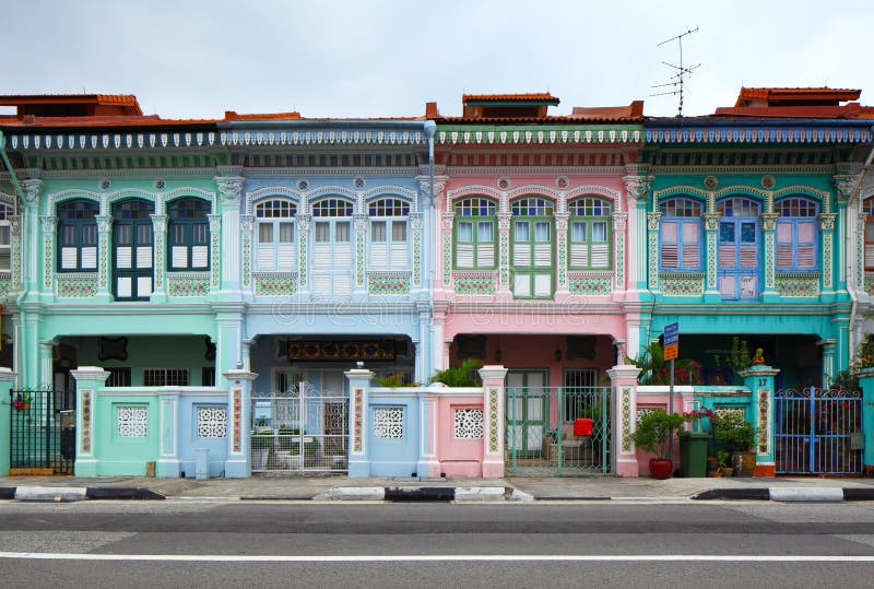 Casa da loja em Singapura fotos de stock Casa da loja em Singapura fotos de stock